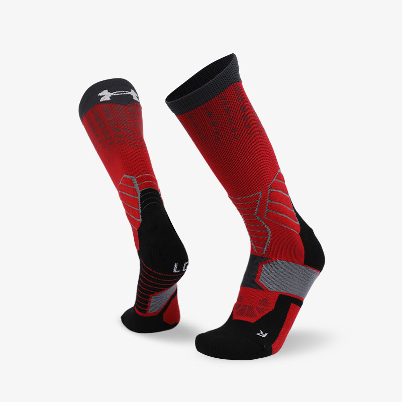144N Red body black seal sport series terry socks