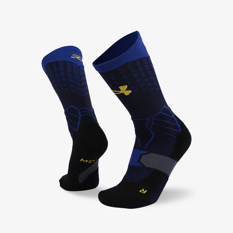 144N Blue and yellow sport series terry socks