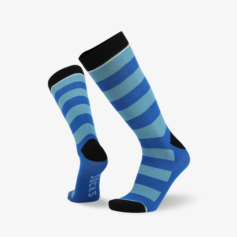 200N Blue stripes on blue normal terry socks