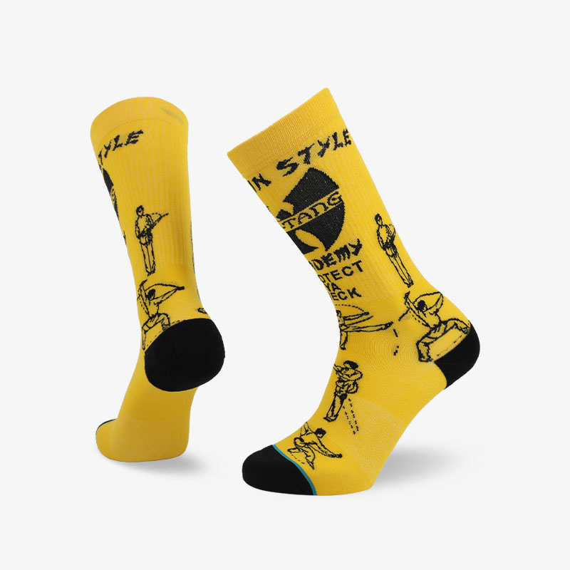 200N yellow normal terry socks