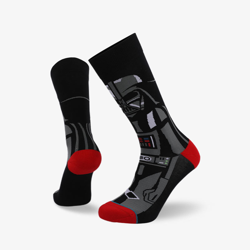 200N Grey on black normal terry socks