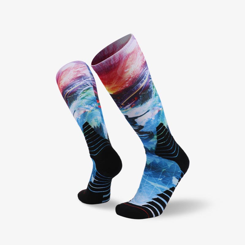 200N Colorful sublimation series terry socks