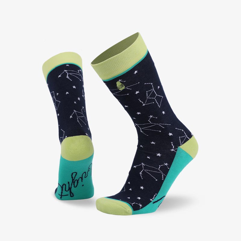 200N constellation woven pear acquard series terry socks